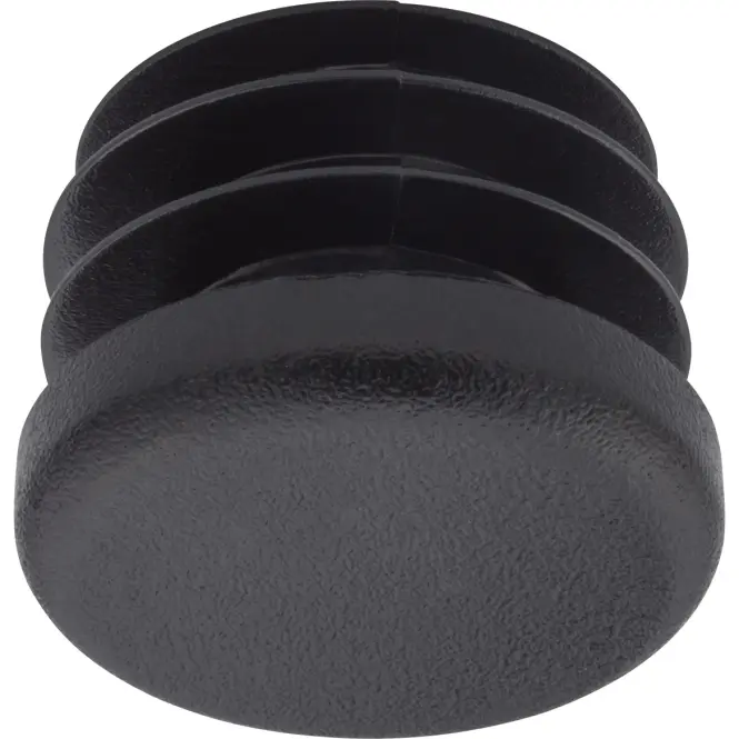 Okrúhla vtláčaná záslepka Ø25 mm čierna (4 ks)
