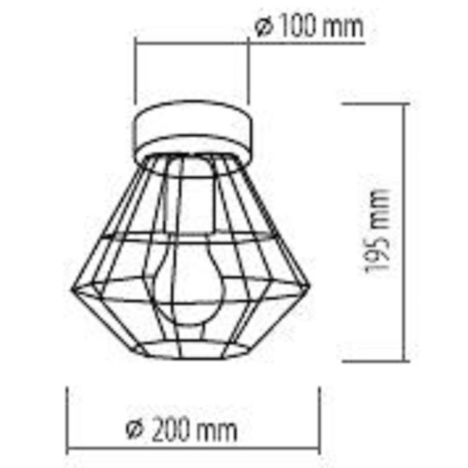 Lampa Diamond Black 4311 LW1