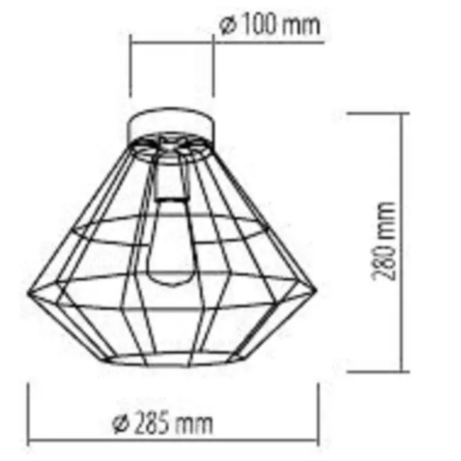 Lampa Diamond Black 4314 LW1,3