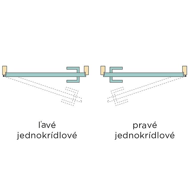 Dvere vnútorné na mieru Flavio 03 90P Antracyt