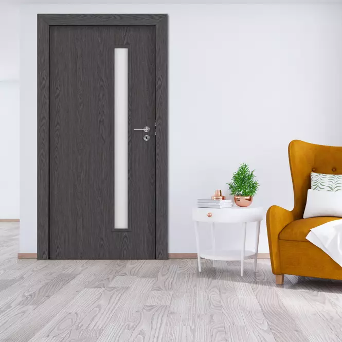 Dvere vnútorné Flavio 03 60L Antracit,2
