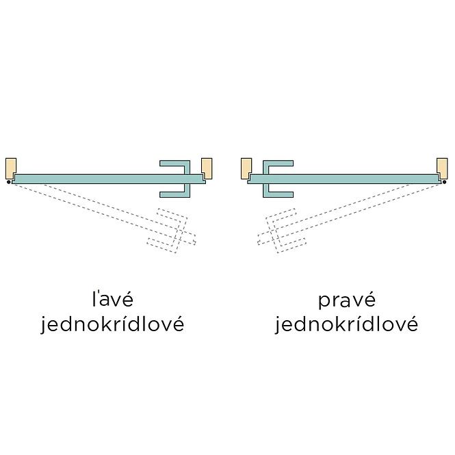 Dvere vnútorné Standard plné 90L antracit