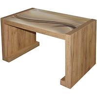 Konferenčný stolík  Arsinoe dub wotan/sklo model:1