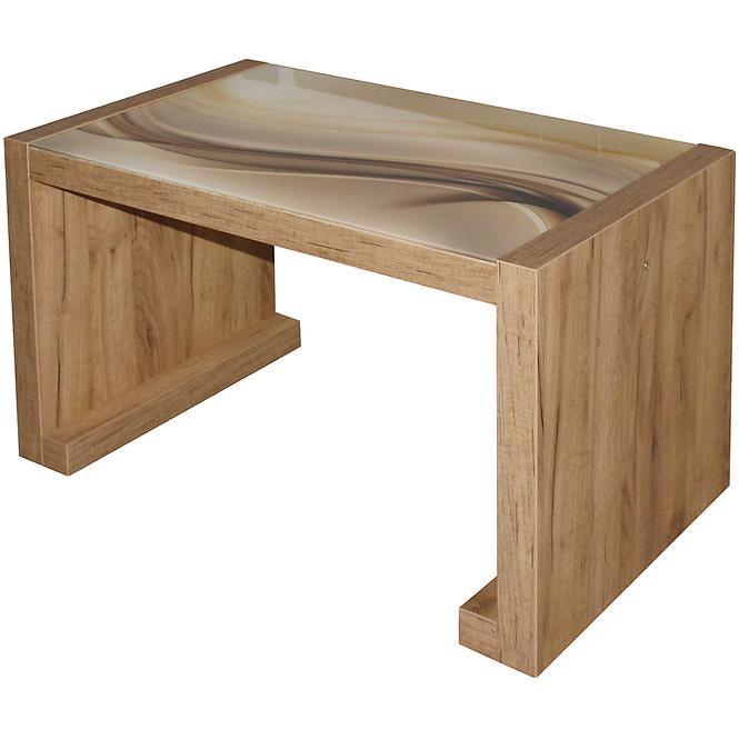 Konferenčný stolík  Arsinoe dub wotan/sklo model:1