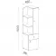 Regál Delta 45 DL7 dub/antracit,4