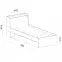 Posteľ  Delta 94 DL14 dub/antracit,2