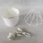Stolná lampa Diamond biela 5231 LB1,5