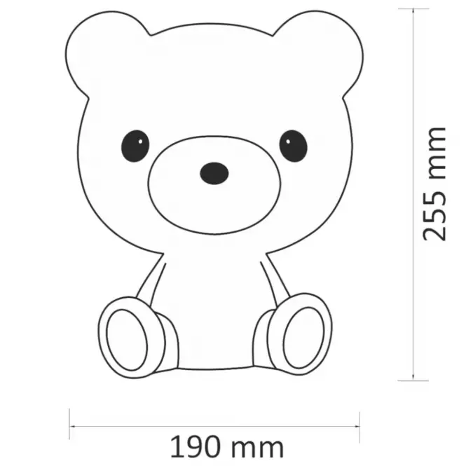 Stolná lampa LED 308221 lb1 biela