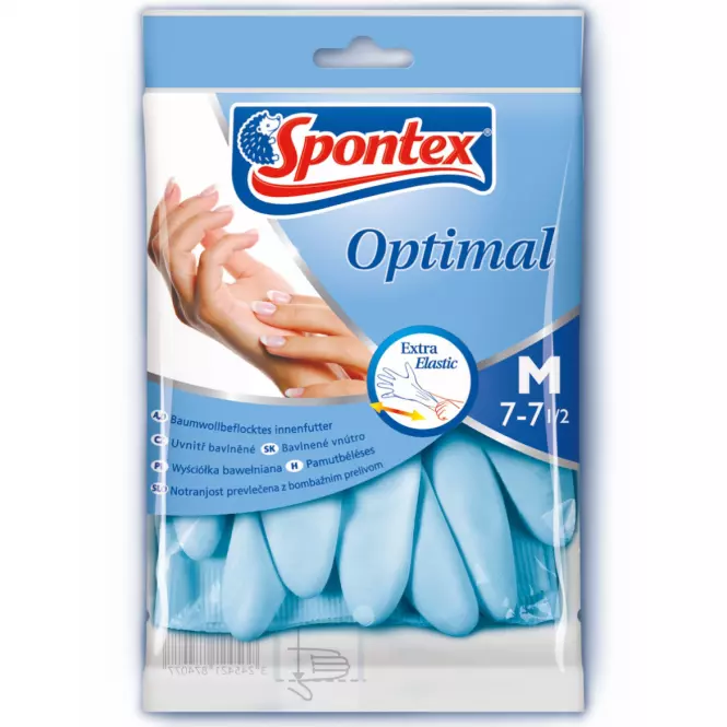 Latexové rukavice Optimal, rozmer: L