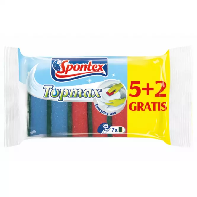 Hubka na riad Topmax na silné nečistoty – 7 ks