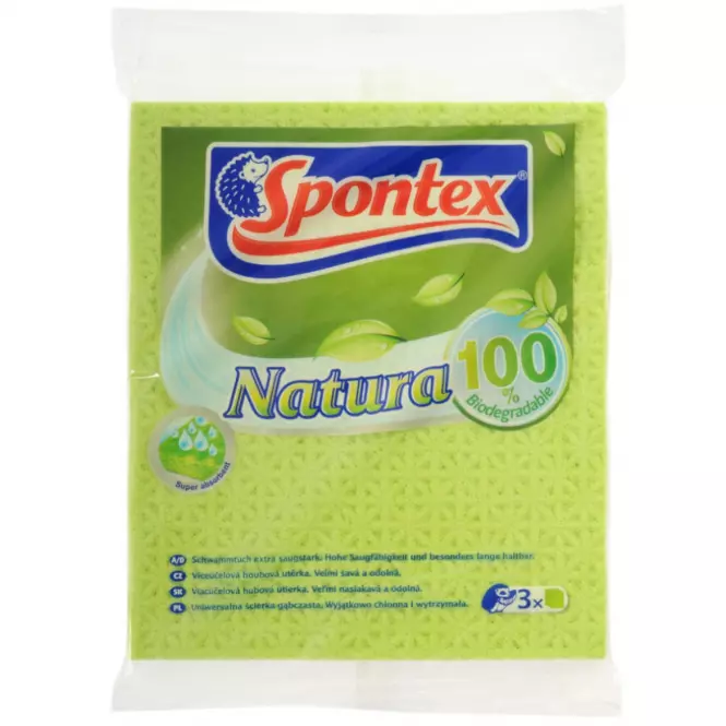Špongiové utierky Natura – 3 ks