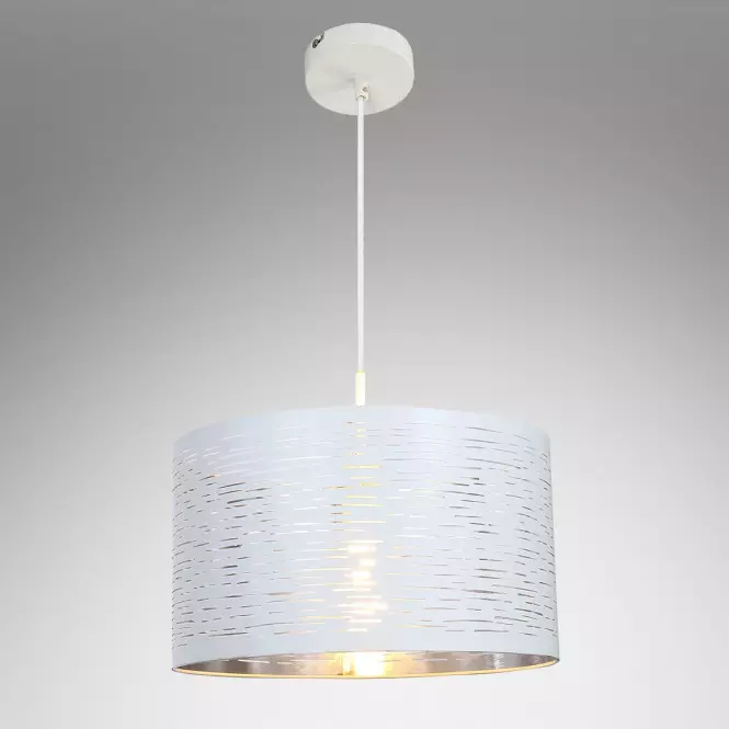 Závesná lampa 15341 bielo-strieborná LW1
