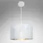 Závesná lampa 15341 bielo-strieborná LW1