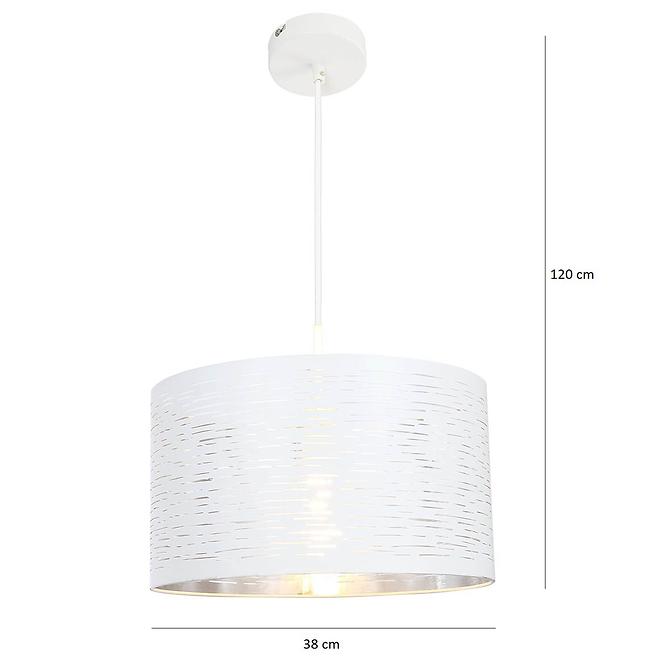 Závesná lampa 15341 bielo-strieborná LW1
