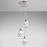Závesná lampa 15760-3 chrómový kryštál LW3
