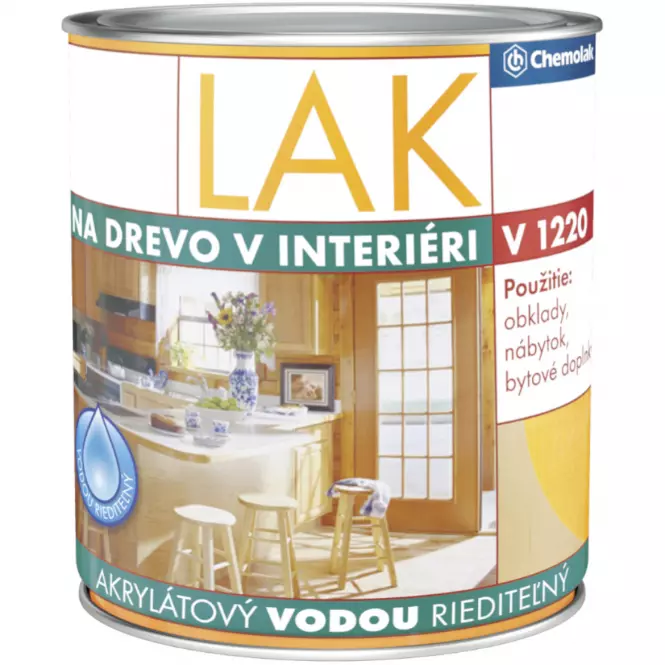 Chemolak Lak na drevo Inter. V1220 lesklý 0,6l