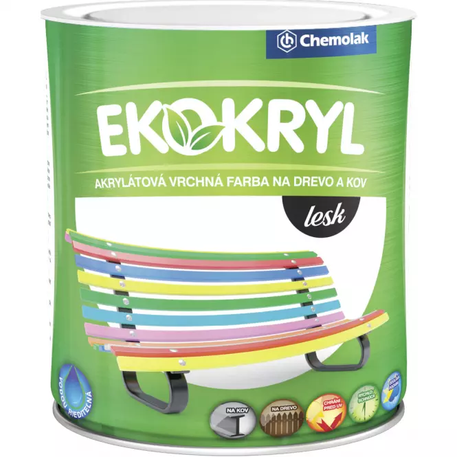 Chemolak Ekokryl Lesk 0620 žltý 0,6l