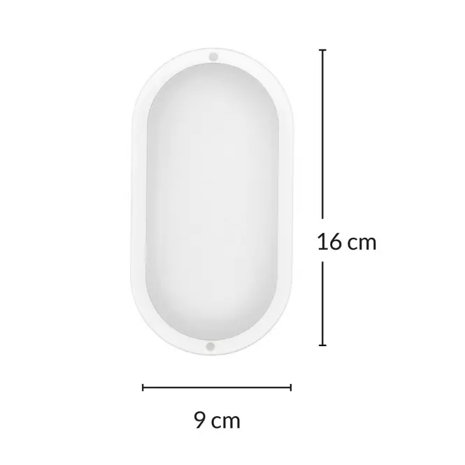 Stropná lampa Aries PL-BO084K Oval 8W IP54 PL1