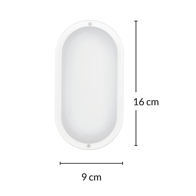 Stropná lampa Aries PL-BO084K Oval 8W IP54 PL1