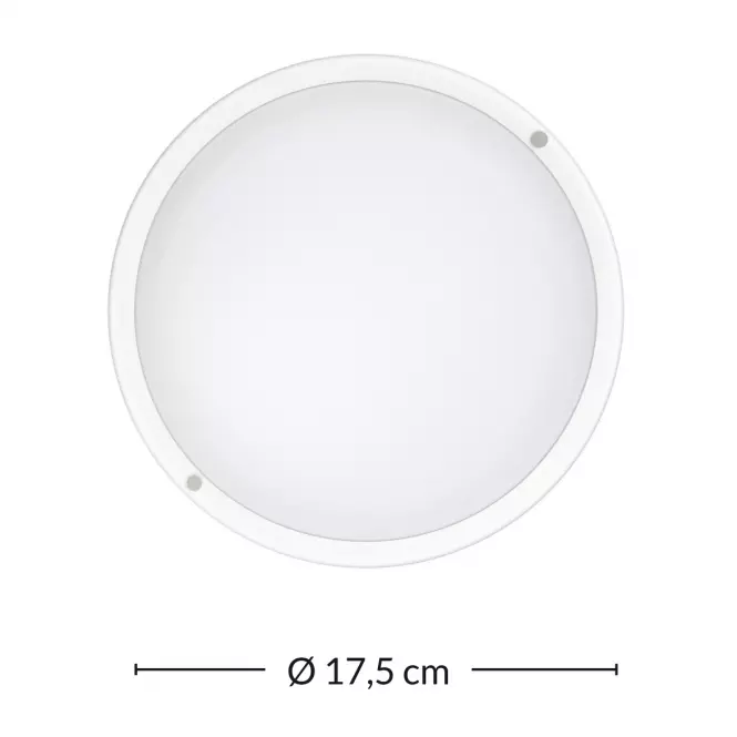 Stropná lampa Aries PL-BR124K Round 12W IP54 PL1