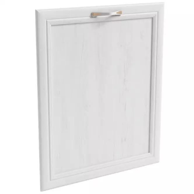 Predná stena umývačky   MDF  713x446 biela/dub lancelot