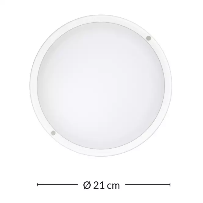 Stropná lampa Aries PL-BR204K Round 20W IP54 PL1