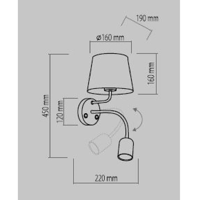 Nástenná lampa Maja 2537 K1