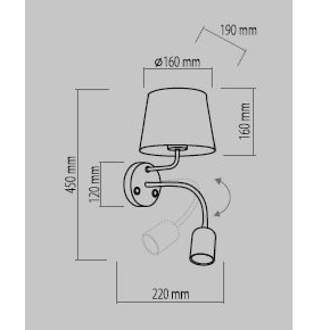 Nástenná lampa Maja 2536 K1