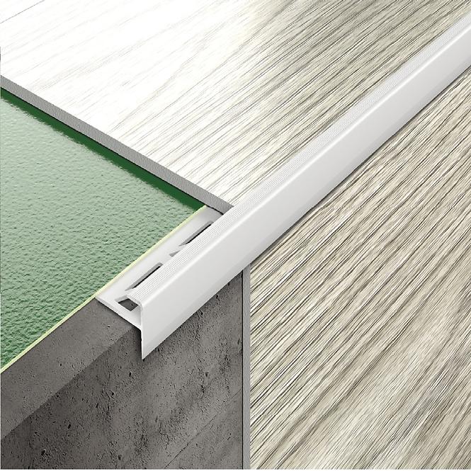 Profil k LVT panelom schodový CL 5mm 1,35m strieborny