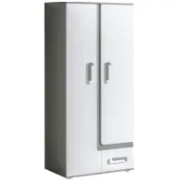 Skriňa Apetito 85 cm – antracit/biela, dvojdverová, zásuvky