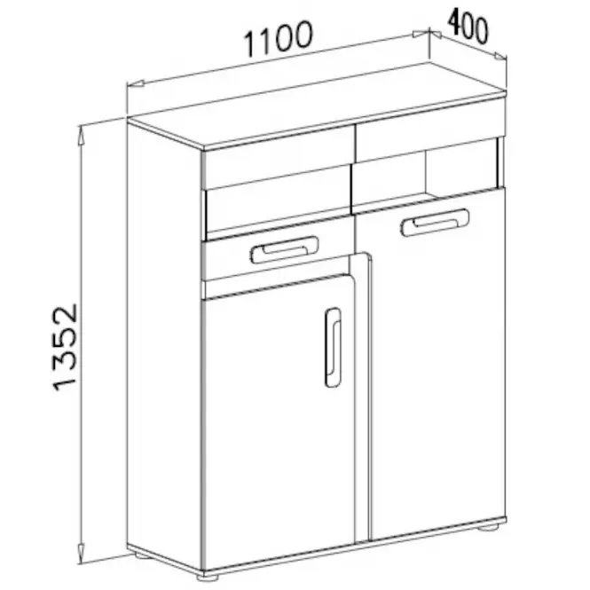 Komoda Apetito 110 antracit nr-16