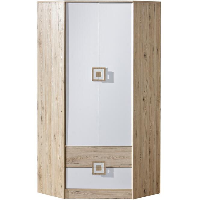 Skriňa Nico biela/dub svetlý nr-2