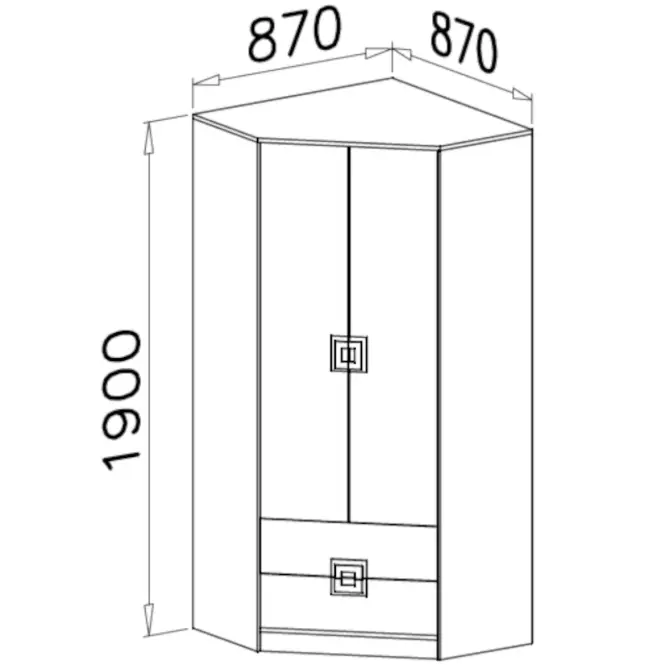 Skriňa Nico biela/dub svetlý nr-2,2