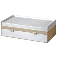 Posteľ Nico 90 biela/dub svetlý nr-14