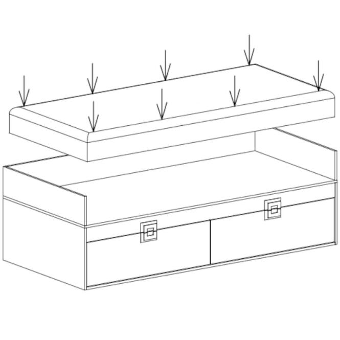 Posteľ Nico 90 biela/dub svetlý nr-14
