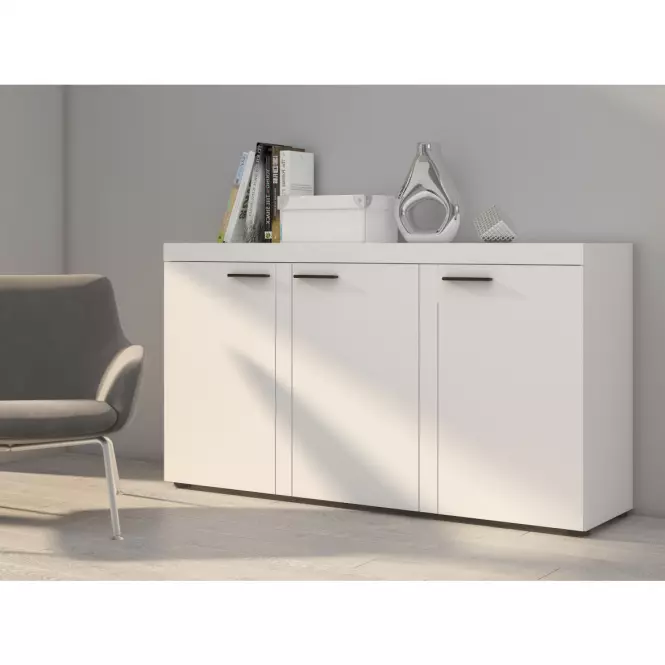 Komoda Rumba 3F biela,5