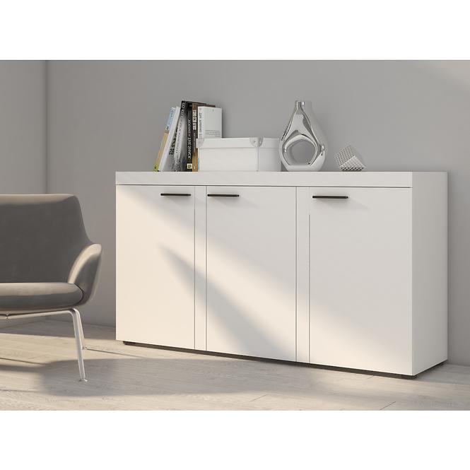 Komoda Rumba 3F biela,5