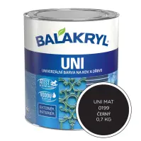 Balakryl Uni mat 0199 čierny 0,7 kg