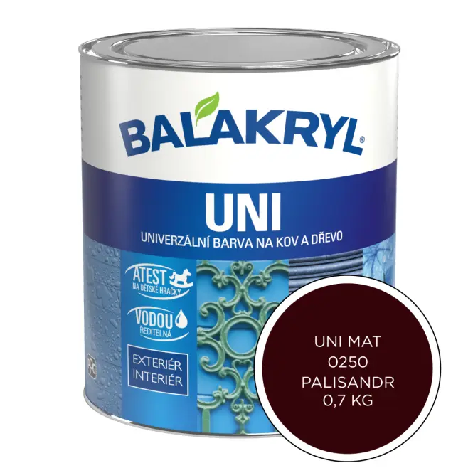 Balakryl Uni Mat 0250 Palisander 0,7kg