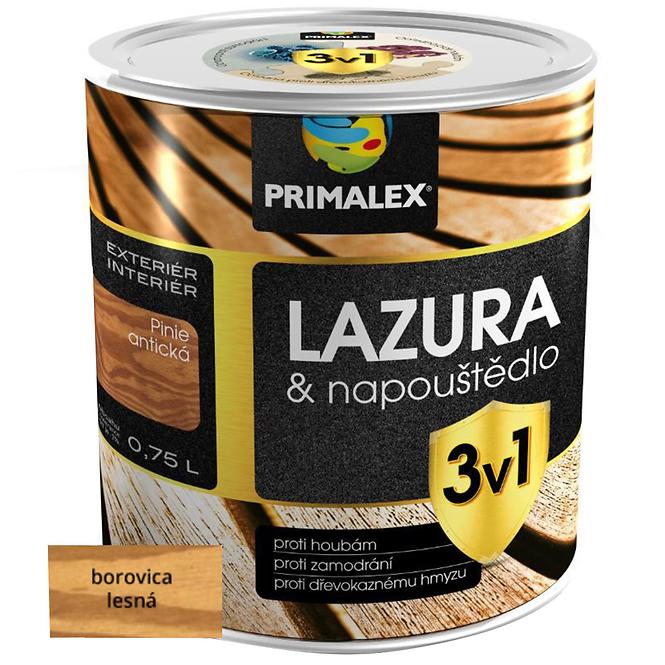 Primalex Lazura 3v1 Borovica Lesna 0,75l