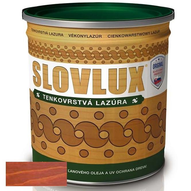 Slovlak Slovlux Tenkovarstvová Lazúra Cerveny Smrek 2,5l