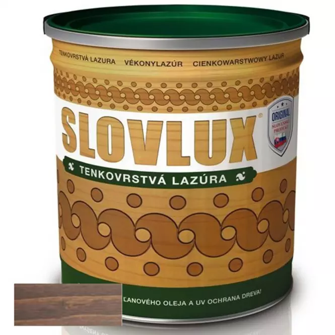 Slovlak Slovlux Tenkovarstvová Lazúra Teak 2,5l
