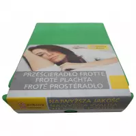 Froté plachta s gumičkou120x200 KOL12 zelená