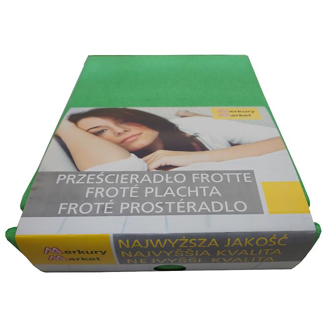 Froté plachta s gumičkou120x200 KOL12 zelená