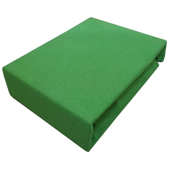 Froté plachta s gumičkou120x200 KOL12 zelená