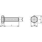 Skrutka 5.8 10x16 DIN933 ZN