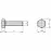 Skrutka 5.8 6x80 DIN933 ZN