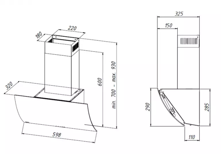 Digestor WK-4 Clarus Eco čierny