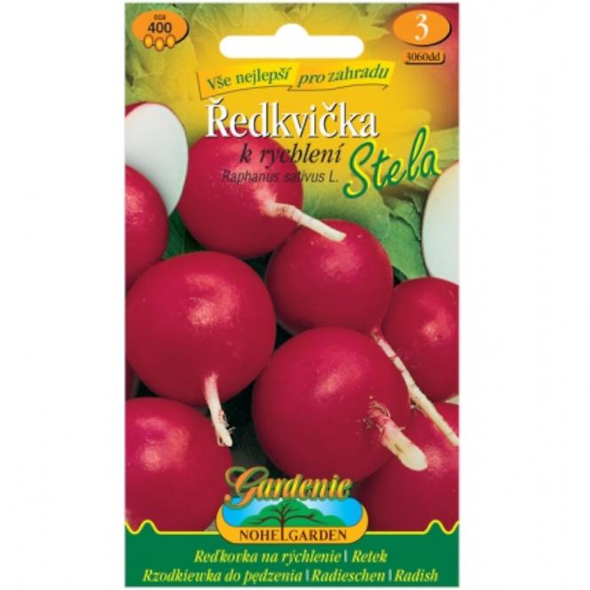 Reďkovka na rýchlenie Stela, guľatá červená