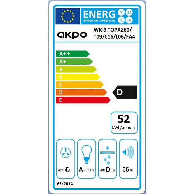 Digestor WK-9 topaz čierny s diaľkovým ovládaním